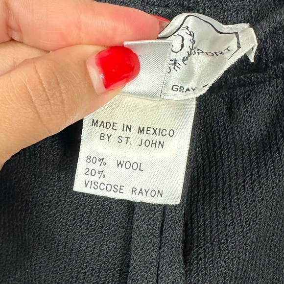 St John Sport black santana drawstring pants with sequins size S - Picture 5 of 9